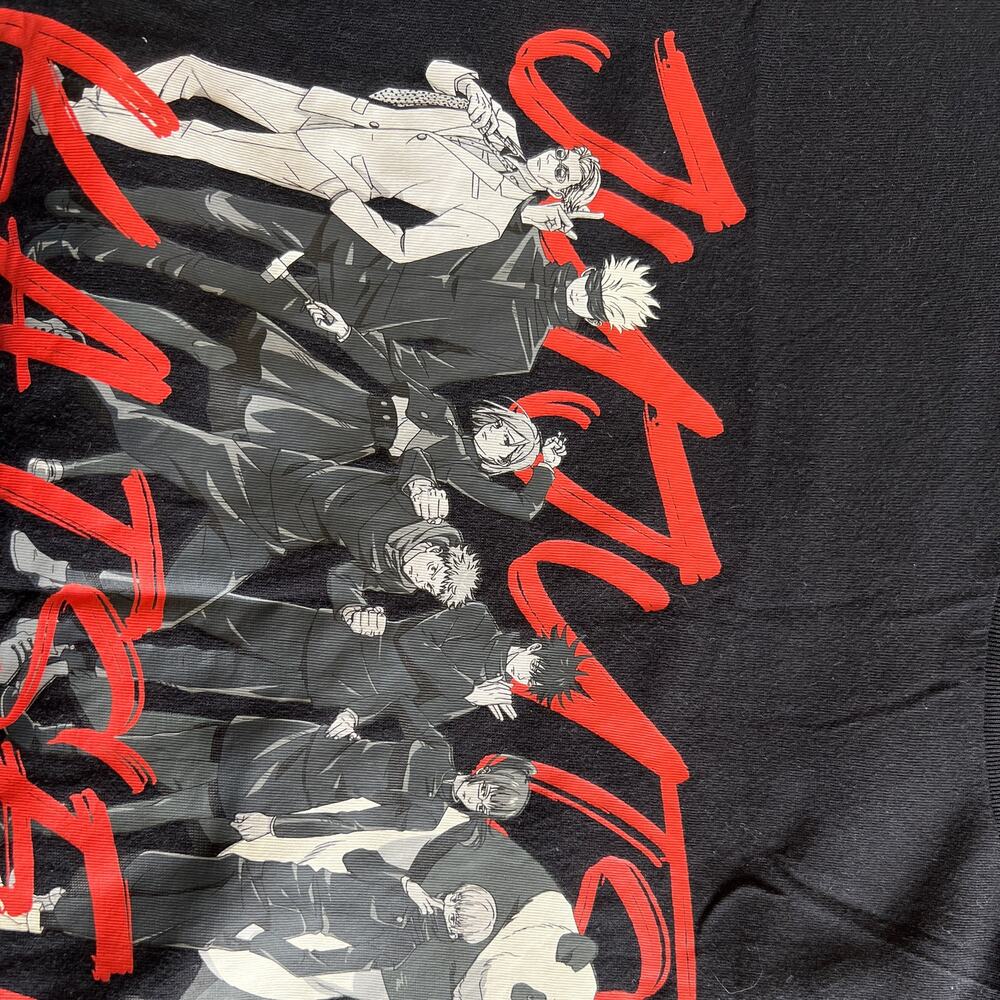 Jujutsu Kaisen Manga UT Uniqlo Tee Mens Size Medium Anime Black - Picture 5 of 5
